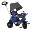 TRICICLO VELOBABY RECLINAVEL C/ CAPOTA PASSEIO E PEDAL AZUL - BANDEIRANTE - 368