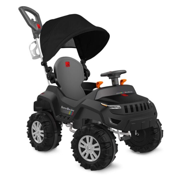 SUPER BANJIPE RECLINAVEL C/ CAPOTA PRETO - BANDEIRANTE - 587