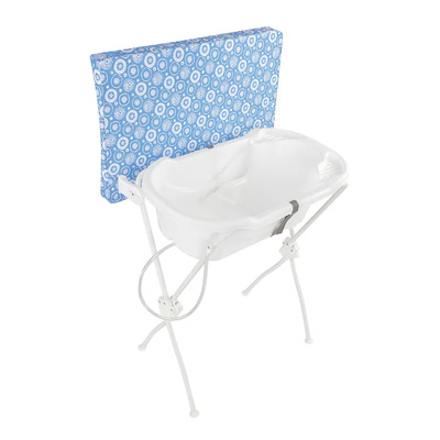 BANHEIRA BEBE C/ TROCADOR FLORIPA  AZUL - TUTTI BABY - 05600.07 - Imagem 2