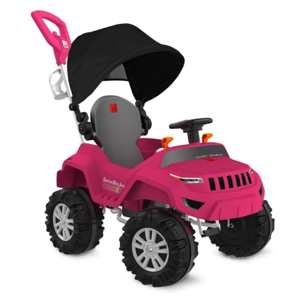 SUPER BANJIPE RECLINAVEL C/ CAPOTA PINK - BANDEIRANTE - 586