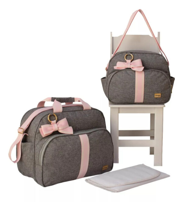 KIT 2 BOLSAS SAIDA MATERNIDADE - MAPPYNG - 3025C ROSA