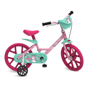 BICICLETA INFANTIL ARO 14 UNICORNIO - BANDEIRANTE - 3048