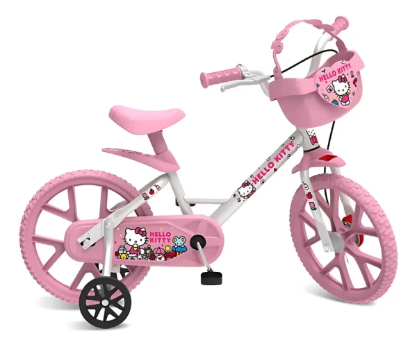BICICLETA INFANTIL 14 HELLO KITTY - BANDEIRANTE - 3341